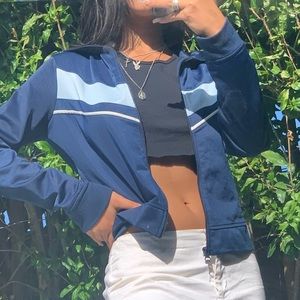 super cute navy blue mission jacket (dirty mirror)